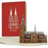 Gutschein für Reise I Wochenende in Köln, 3D Pop-up Karte Kölner Dom, Reisegutschein für Ausflug nach Köln, Geschenk, Geschenkideen, Städtereise, A113