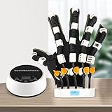 RGHS Elektrische Finger-Reha-Trainingsorthesen, Rehabilitations-Roboterhandschuhe Handübung, Zum Training Der Fingerbeugungskorrektur Bei Schlaganfall-Hemipleg