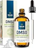 DMSO Pharma Qualität mit Pipette & Tropfverschluss - 99,9% Dimethylsulfoxid 100