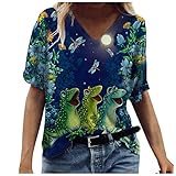 T-Shirts Damen Blusen Tops Sweatshirt Kapuzenpullover Langarmshirts Frühjahr Sommer Beste Freunde Pullover Hoodies für Frauen mit Motiv Mode Casual Plus Size Scenic Flowers Drucken Rundhals-T-S