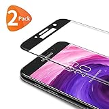 Bewahly Panzerglas Schutzfolie für Samsung Galaxy A5 2017 [2 Stück], 3D Curved Full Cover Panzerglasfolie Ultra Dünn HD Displayschutzfolie 9H Härte Folie für Samsung Galaxy A5 2017 - Schw