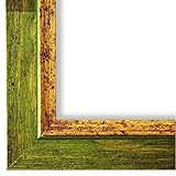 Bilderrahmen Grün Gold 30x40 - 30 x 40 cm - Modern, Shabby, Vintage - Alle Größen - handgefertigt - WRP - Catanzaro 3,9