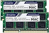 Timetec Hynix IC 16GB Kit (2x8GB) DDR3 1600MHz PC3-12800 SODIMM Memory Upgrade For Mac 16GB Kit (2x8GB)