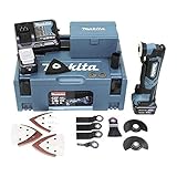 Makita TM30DSMJX5 Akku-Multifunktionswerkzeug 12 V max. / 4,0 Ah, 2 Akkus, Ladegerät, MAKPAC + 41tlg. Zubehör-S