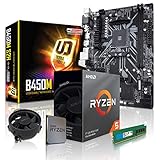 dcl24.de PC Aufrüstkit [11768] AMD 5-3600 6x3.6 GHz - 16GB DDR4, B450 Mainboard Bundle Kit, ohne onBoard Grafik, eigenständige Grafikkarte notwendig