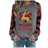 Weihnachten Hoodie Damen Pullover weinrot Damen goetzburg götzburg Damen-unterhemd Spagetti-träger, weiß Shirt blau Kurzarmpullover Damen Strick Oberteile frühling Tshirt Kurzarm Winter Angeb