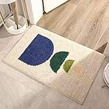Badezimmerteppich Set Teilig Groß Rug Bademattewaschbar Badteppich Badezimmermatte Teppiche rutschfeste Bathroom Mat,TPR Rutschfestes Saugfähiges Bad-Pad,7,50 * 80