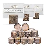 THE TWIDDLERS 50 Holz Tischkartenhalter - Vintage Tischdeko für Hochzeiten, Weihnachten, Taufe, Geburtstage & M