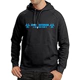 lepni.me N4519H Kapuzenpullover Zombie Outbreak Response Team (Large Schwarz Blau)