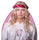 Das Kostümland Mittelalter Haarband Rosalin für Damen zum Prinzessin oder Burgfräulein Kostüm - W