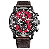 Citizen Herren analog Eco-Drive Uhr mit Leder Armband CA0688-04W