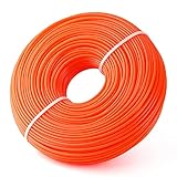 FEPITO Mähfaden rund orange 2,4 mm x 96 m Trimmerfaden Freischneider F