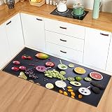 Fruchtmuster-Fußmatten Hauseingangstürmatte Schlafzimmer Wohnzimmer Teppich Flur Badezimmer Rutschfester Teppich NO.8 50X80