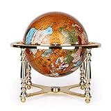 straight fire 22cm Büro Globes Rotating Globe Office Home Einrichtung Metallboden Globe Crafts Geschenk-Dekoration Glob