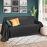 Beautissu Romantica Tagesdecke 210x280 cm - Wildleder-Optik Überdecke als Bettüberwurf & Sofaüberwurf Decke - Große Tagesdecken für Bett & Couch - Überwurfdeck