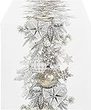 Apelt Tischläufer'Christmas Elegance' weiß-silber Größe 46x135