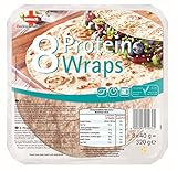 10x 320g Sinnack Protein-Wraps 20cm 8 Stück Tortillas (Eiweiß)