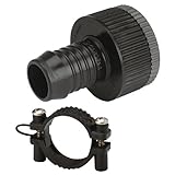 Gardena Sprinklersystem Adapter-Stück: Hahnanschluss-Stück, Zubehör für Gardena Pipeline und Sprinklersysteme, für druckstabile Schlauchverbindung, inkl. Schraubklemme zur Schlauchfixierung (1513-20)