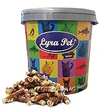 Lyra Pet® 5 kg Kaurollen mit Entenbrust Natur Hundefutter Snack fettarm schonend getrocknet getrocknet Leckerli Kausnack Kauartikel für Hunde Kauspaß in 30 L T