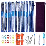 Strickwerkzeug, strapazierfähiges Nähzubehör mit glatter Oberfläche Einfach zu bedienende Edelstahl-Leichtstricknadel für DIY-Strickprojek