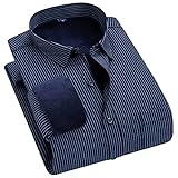 Gestreifte, warme Langarmhemden für mittelalterliche Männer, kariert, Winter, plus Samt, dick, warmes Hemd, Sj1-mj-xitiao, M