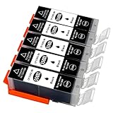 ESMOnline 5 komp. Black XL Druckerpatronen Canon PGI 550 Pixma MG5450 MG5550 MG5650 MG5655 MG6350 MG6450 MG6650 MG7100 MG7150 MG7550 MX725 MX925 iP7200 iP7250 iP8750 iX6850 (PGI-550)