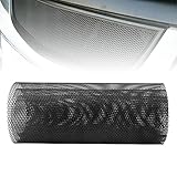 Aluminium Mesh Grille, 100x33cm, 3x6mm Loch Renngitter für Stoßstange, Wasserdichtes und Korrosionsbeständiges (Schwarz)