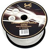 Lautsprecherkabel 2x0,75mm2 - 100m - weiss - CCA - Audiokabel - Boxenkab