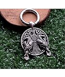 Rabenbanner Raven Wikinger Vikings Schlüsselanhänger Metall Odin | Valknut | Geschenk | Männer | Herren | Jungen |Thor | Mjölnir | Runen | Rab