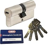 ABUS EC660 Profil-Doppelzylinder Länge (a/b) 35/50mm (c=85mm) mit 5 Schlüssel, mit Sicherungsk