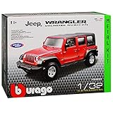 Jeep Wrangler JK Unlimited Rubicon Rot 5 Türer 2007-2018 Bausatz Kit 1/32 Bburago M