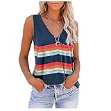 Sommer Oberteile Tshirt Damen Kurzarm Sexy Tank Top Crop Tops Casual V Ausschnitt Basic Shirt Lässige Druck Sommerbluse Shirt Damen Tunika ärmellose T Shirt Tunika Vest Blusentop Strick Weste Top