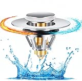 Waschbeckenstöpsel Ablaufgarnitur Waschbecken Universal Abflussstopfen POP UP Badewannenstöpsel Kein Überlauf Stöpsel Waschbecken Ablaufgarnitur Spüle Verschluss Für Spülbecken Badewanne W