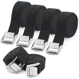 6 Stück Spanngurt, 250cm Befestigungsgurt Spanngurte Zurrgurte Spanngurt Schnellspannung spannriemen mit Ratsche Klemmschloss belastbar bis 200 kg für Fahrradträger Motorrad Gepäckpak
