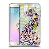 Head Case Designs Offiziell Offizielle Artpoptart Pfau Tiere Soft Gel Handyhülle Hülle kompatibel mit Samsung Galaxy S7 Edg