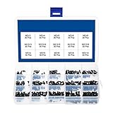CYH M2 M2.5 M3 Schrauben, 450 Stück Laptop Schrauben Set, Senkkopfschrauben Flachkopf Schrauben Sortiment Kit, Senkschrauben Maschinenschrauben Kit, für Computer PC Pan Selb