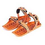 DUTUI Snowboards, Snowboardschuhe, Mini-Skischuhe Für Kinder Und Erwachsene, Leicht Zu Tragende Nylon-Snowboards in Freier Größe Mit Schnell Zu Tragenden S