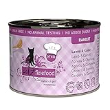 catz finefood Ragout N° 611 Lamm & Kamel Katzenfutter nass - Feinkost Nassfutter für Katzen in Sauce ohne Getreide und Zucker mit hohem Fleischanteil, 6 x 190 g D