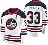Baloncesto Hockey Trikots,Herren Damen Atmungsaktives Langarm-Paar-Trikot #26#33 Byfuglien#29 Laine#55 SCHEIFELE#37 HELLEBUYCK,26(Size:XL,Color:33)
