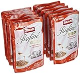 animonda Rafiné Kitten Katzenfutter, Nassfutter für Katzen im Wachstum, mit Pute, Herz + Karotten, 12 x 100 g