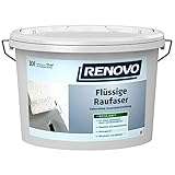 RENOVO Flüssige Rauhfaser 10 Liter Raufaser Strukturfarbe R