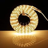 SHANDZ LED-Leiste mit Schalter,5050-Leiste,IP65 230V 60 LED/M(2 m,warmweiß) (Color : Warmweiß, Size : 5M)