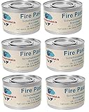 Gastro-Bedarf-Gutheil 6 x Sicherheitsbrennpaste je Dose 200 g Qualitätsprodukt Fire Paste Brennpaste Brenngel Brenndauer ca. 2,5 Std. für Chafing Dish Speisewärmer Warmhaltebehälter R