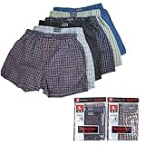 Herren-Boxershorts, kariert, Größe L, 38–40, Komfortbund, 6 Stück