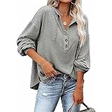 SLYZ Europäische Und Amerikanische Damen Sweatshirt Mit Lockerem V Ausschnitt Und Langen Ärmeln Damen Sport Kapuzenbluse Mit F