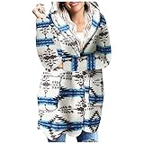 Hirolan Wintermantel Damen Mantel Gepolsterter Mantel Teddyjacke ReißVerschlusstasche Sweatshirt Langarm Kapuzenmantel Kontrastierender Lammwolle Warm Winterjacke Loose Hooded Coat Patchwork lauschig