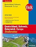 Falk Straßenatlas Deutschland, Schweiz, Österreich, Europa 2019/2020 1 : 300 000 (Falk Atlanten)