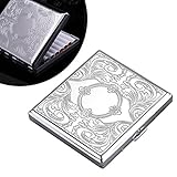 Metall zigarettenetui - Aluminium Zigarettenbox für 20 zigaretten,Silb