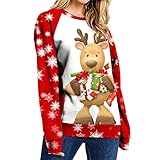 Oversize Pullover Damen, Hoodie Damen und Teenager Mädchen, Hoodie Kleid Minnie und Mickey Mouse, Lang Sweatkleid Damen Baumwolle Sw