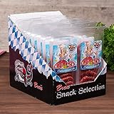 WURSTBARON® - Salami Mini Brezn - original Wurst Snack Brezeln aus Bayern - Karton mit 16 Packungen je 50 g